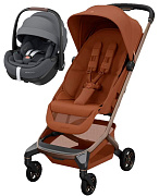 Детская прогулочная коляска Maxi-Cosi Fame Cabin с автокреслом Pebble 360 Pro Twillic Graphite 1141129110 Copper Terra/терракотовый