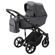 Детская коляска Adamex Amelia 3 в 1 AM235-TIP (Т.СЕР+Т.СЕР.КОЖА)
