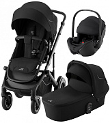 Коляска 3 в 1 Britax Roemer Smile 5Z и автокресло Baby-Safe PRO LUX Onyx Black Space Black