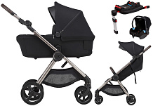 Детская коляска Anex IQ Premium 4 в 1 и автокресло Biuco BC100B + База Anex Karwala ISOFix без адаптеров smoky