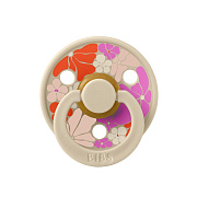 Пустышка латексная Bibs Studio Colour - Flower Child, 0+ 10014245 Vanilla