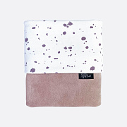 Двусторонний велюровый плед Mjolk Пыльный розовый 100х89 см