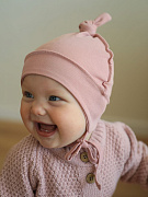 Шапочка с завязками Little Star Узелок 3842 сухая роза 36