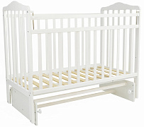Детская кроватка Indigo Милана New + поперечный маятник 3154101 белый