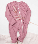 Комбинезон-слип AmaroBaby Fashion на молнии розовый 56