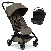 Прогулочная коляска Joolz Aer 2 и автокресло Baby-Safe Core Space Black Hazel brown