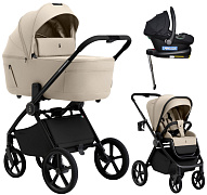 Коляска 4 в 1 Sweet Baby SBL Elegante Therma Colore + автокресло Elegante Plus с базой i-Size ISOFIX DK780 Cream