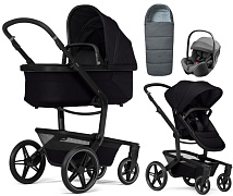 Детская коляска 3 в 1 Joolz Day 5 и автокресло Britax Roemer Baby-Safe Pro Style Mineral Grey + конверт в подарок без адаптеров Space black