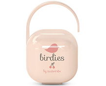 Футляр для пустышек Suavinex Birdies с ручкой для подвешивания 309134 PK