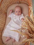 Рубашка крестильная НаследникЪ Выжанова Арсений 401 белый 68