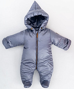 Комбинезон демисезонный Lappetti Shine КД 010 ЧЗ голубой стальной 62