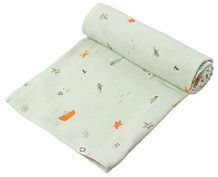 Пелёнка муслиновая Buba Kids, 115х115 см BKMUSSW3 Тихий океан