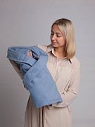 Плед НаследникЪ Выжанова Органичный хлопок р. 95х95 Пд5 небо