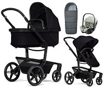 Детская коляска 3 в 1 Joolz Day 5 и автокресло Britax Roemer Baby-Safe Pro Style Sage green + конверт в подарок Space black