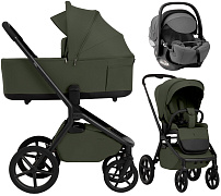Коляска 3 в 1 Sweet Baby SBL Orso New + автокресло Premier Grey New Dark Green