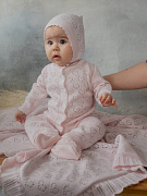 Комплект НаследникЪ Выжанова Мамина любовь комбинезон и шапка НВ-МТ-005 ЧЗ розовый 62