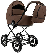 Детская коляска Roan Bass Next Classic d12 2.0 2 в 1 BNC/81/2 Mocha Mousse/Black/руч.Cappuccino