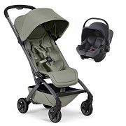 Прогулочная коляска Joolz Aer 2 и автокресло Baby-Safe Core Midnight Grey Sage green