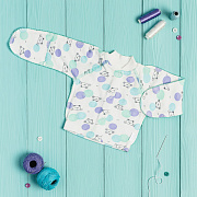 Кофточка Vikalex Шарики зеленые футер 56