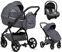 Детская коляска Tutis Uno 5 Plus Unico 3 в 1 с автокреслом Elo Lux EduSky Grey 1402148 Pepper
