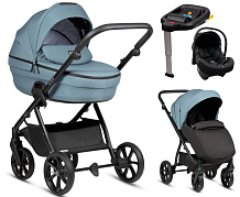 Детская коляска Tutis Uno 6 Plus Essential collection 4 в 1 с автокреслом Elo Lux EduSky Black и базой 1602143 Menta