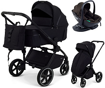 Детская коляска Rant Falcon X 4 в 1 RA126 с автокреслом Miro Brown и базой Black