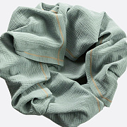 Плед-пелёнка Mjolk Mist Green из муслинового хлопка 100х100 см