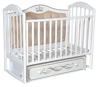 Детская кроватка Кедр Emily 4 (маятник универсальный) белый